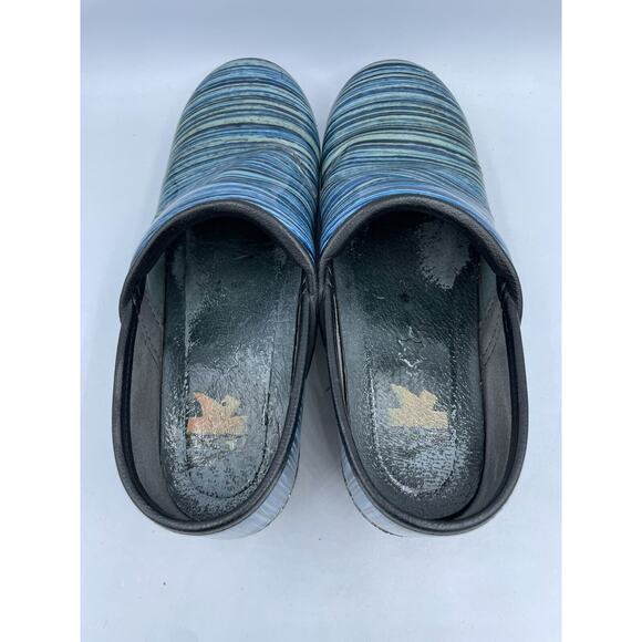 Dansko Pro XP Blue Striped Patent Leather Mule/Clogs Women's EUR 36 / US 5.5 6 - Picture 8 of 13